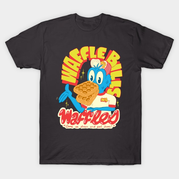 WAFFLE BILLS WAFFLES T-Shirt by andewhallart